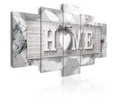 murando - Cuadro en Lienzo 200x100 cm Home Impresión de 5 Piezas Material Tejido no Tejido Impresión Artística Imagen Gráfica Decoracion de Pared Tablas 3D m-C-0251-b-n