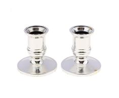 Tazas Electrónicas De La Vela del Metal De La Base Plástica De La Vela del Pilar 2Pieces con La Base Plana Redonda - Plata