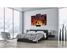 Cuadro sobre Lienzo - 3 Piezas - Impresión en Lienzo - Ancho: 130cm, Altura: 100cm - Foto número 0507 - Listo para Colgar CB130x100-0507