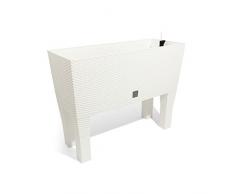 60X20 cms Blanco Zanvic Jardinera Rodr-I