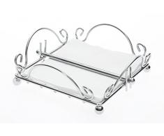 Premier Housewares Servilletero de cromo (20 x 20 cm)