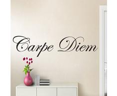 ufengke® Alemán Carpe Diem Citas y Refranes Pegatinas de Pared,Sala De Estar Dormitorio Removible Etiquetas De La Pared Murales