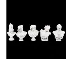 airgoesin 10pcs Escultura dibujo Sketch resina busto fundido figura estatua modelo arte decoración