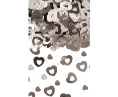 Folat 15 g de Confeti de Mesa en Forma de corazón, Plata