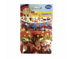 amscan Jake y el Paquete de Neverland Piratas Parachoques de Confeti metálico