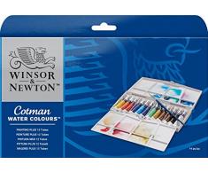 Winsor & Newton Cotman - Pack de 12 tubos de pintura para acuarela de 8 ml