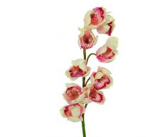 Euro Palms 82530311 jarrón con orquídea Ramas, 90 cm, Crema/Rosa