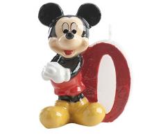 Dekora 346156 - Vela nº 0 con diseño Mickey-Minnie, 6,5 cm