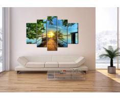 Cuadro sobre lienzo - 150x100 cm - Impresión en lienzo - 5 piezas - de varias partes - listo para colgar - en un marco - Foto número 2573 - EA150x100-2573