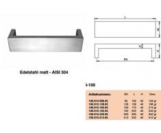Muebles manijas sólida varilla de acero inoxidable mango cocina tiradores tiradores bar