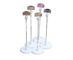 NUOBESTY 5pcs Plástico Lugar Tarjeta Titular Número de Mesa Nombre del Titular Foto Imagen Memo Soporte Soporte para deshierbe de Fiesta de Oficina