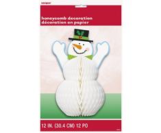 1 Decoración de la mesa 30 cm - muñeco de nieve