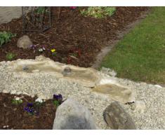 Wasserkaskaden - Fuente de Cascada prefabricada para jardín (Eder, 53 x 40 x 8 cm), Color marrón y Beige