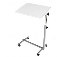 SNC HERDEGEN Mesa Auxiliar Con Ruedas Para Cama Y Sofá Plegable Color Gris