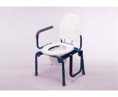 PRIM.S.A. Silla Con Inodoro Con Reposabrazos Abatibles Y Regulable En Altura