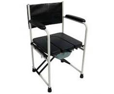 Silla Con Wc/inodoro De Acero Cromado, Con Tapa Y (Mobiclinic)