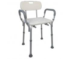 Silla De Baño Con Respaldo, Reposabrazos Y Regulable (Mobiclinic)
