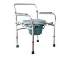 Silla Con Wc/inodoro De Aluminio Plegable, Con Tapa, (Mobiclinic)