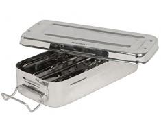 Gima S.P.A 26668 caja con mango de acero inoxidable, 18 cm x 8 cm x 4 cm