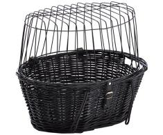 Trixie 2818 - Cesta Bicicletas mimbre osc., Rejilla, 50×41×35 cm