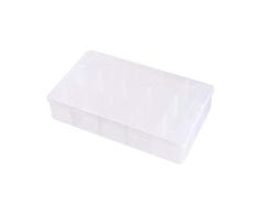 NBEADS Caja separadora de joyería de plástico Blanco, Organizador de 15 Compartimentos, Caja de joyería Ajustable, contenedor de Almacenamiento para Joyas, Herramientas y señuelos de Pesca