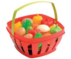 100% Chef - Cesta con frutas y verduras (Écoiffier 966) , Modelos/colores Surtidos, 1 Unidad