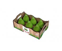 Caja de madera con 6 peras