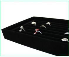 Joyero para Anillos, Elegante, terciopelo, Soporte para anillos