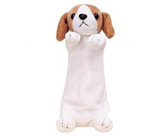 Minetom Animales Peluche Estuche Escolar Caja de Lápiz Lindo Hermoso Lápiz Pluma Cosmética Maquillaje Bolso Caso Marrón Un Tamaño