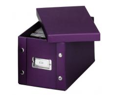 Zeller 17790 Caja de almacenaje de cartón Morado (Lila) 16.5 x 28 x 15 cm