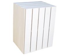 Juego de 3 Nueva Weisse Frutas kistem con entre Tabla manzana caja Vino – Portacajas Caja zapatero Caja + + + 50 x 30 x 40 cm (Blanco con plantilla longitudinal)