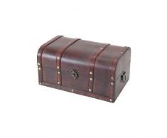 HMF 6406-130 Cofre del Tesoro de Madera | 30 x 20 x 15 cm | Pequeño | Portugal