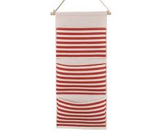 GudeHome Puerta de la pared que cuelga 3 bolsillos estantes colgantes de ahorro de espacio de bolsillo bolsa de almacenamiento de la bolsa gadget bolsa Organizador plegable colgar de la pared estante de la pared Organizador 25 * 60cm