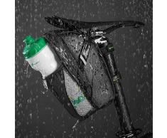 ROCKBROS Bolsa para Sillín de Bicicleta Impermeable de Asiento con Soporte para Luz Trasera para Bicis MTB Bici de Carretera Bici Plegable