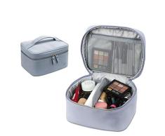 BOONA Bolsa de maquillaje desmontable impermeable grande Organizador de maquillaje Bolsa de cosméticos de viaje Bolsa de aseo Azul XL