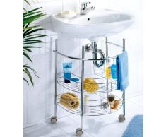 Wenko EstanterÃa para Debajo del Lavabo, Acero, Plateado, 41x53x63.5 cm