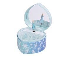 Trousselier Caja de joyería Caja de música Frozen Elsa Snow Queen en una Forma de corazón