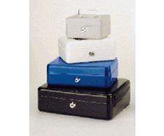 Maul - Caja para dinero (chapa de acero, tamaño 4: 300 x 245 x 90 mm), color azul