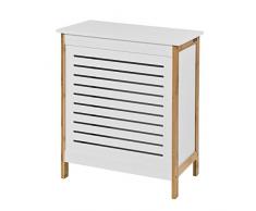 SoBuy Cesto para la Colada,Canasto para la Ropa Sucia,Amario para Baño,FSS66-WN,ES