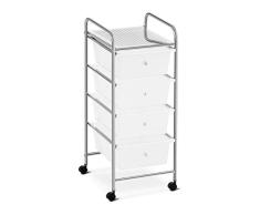 Physa Carrito para Cosméticos Carro De Peluquería Physa RR-23 (Bastidor Fabricado En Metal Cromado, Carga Máxima 28 kg, 4 Cajones)