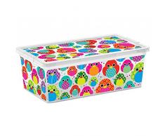 KIS 008407WHTRTZ2 - cajas y cestas de almacenaje (Caja de almacenaje, Multicolor, De plástico, Estampado, Rectangular, De plástico)