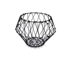 Balvi Frutero Multi Form Color Negro Contenedor Decorativo Ajustable Metal