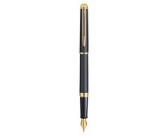 Waterman Hemisphere - Pluma estilográfica en caja de regalo (punta mediana), color negro