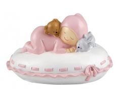 Mopec Figura de Pastel Hucha bebé Almohada, Blanco Roto