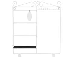 SONGMICS Soporte para Joyas, Organizador de Pendientes, Blanco JDS053