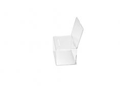 Deflect-o - Caja para sugerencias o propinas con soporte para cartel (152 x 102 mm), transparente