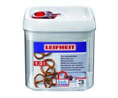 Leifheit Fresh & Easy - Bote cuadrado hermético, 1 l