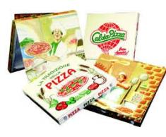 100 X CAJA BOX PIZZA CM 33 X 33 HECHO EN CAJA ECOLÓGICA PARA IDEAL COMIDA PARA LLEVAR PIZZA Y ALIMENTACIÓN