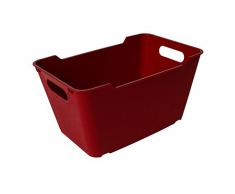 OKT TRO 2053444 Loft Caja de Almacenamiento de plástico Rojo 6 L Burdeos