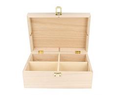 Artemio - Caja para tÃ© (Madera, 20 x 14 x 8 cm), Color Beige